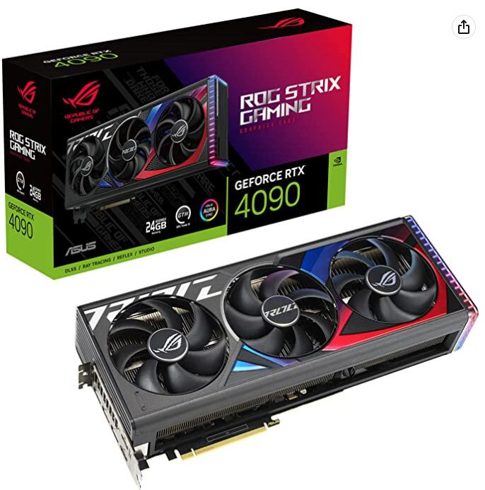 華碩（ASUS） RTX4090 電競系列 臺式機電腦遊戲電競獨立顯卡 猛禽4090（黑）